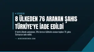 8 Ülkeden 76 Aranan Şahıs Türkiye’ye İade Edildi