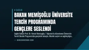Bakan Memişoğlu Üniversite Tercih Programında Gençlere Seslendi