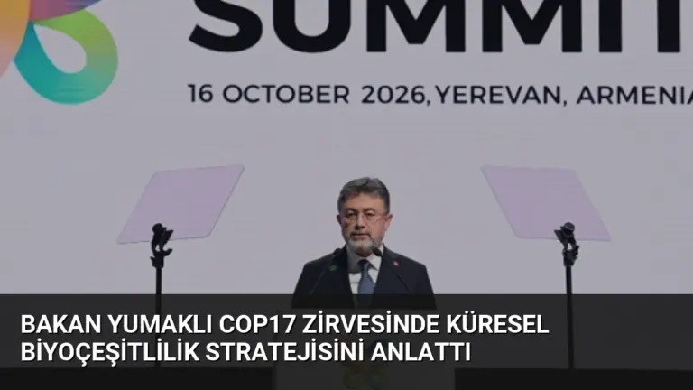 Bakan Yumaklı COP17 Zirvesinde Küresel Biyoçeşitlilik Stratejisini Anlattı