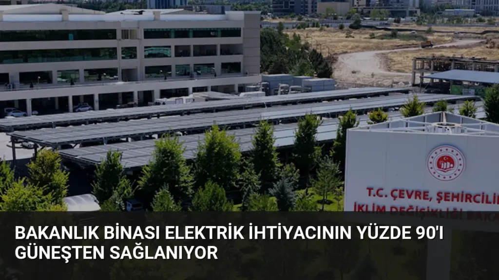 Bakanlık Binası Elektrik İhtiyacının Yüzde 90'ı Güneşten Sağlanıyor