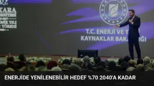 Enerjide Yenilenebilir Hedef %70 2040’a Kadar