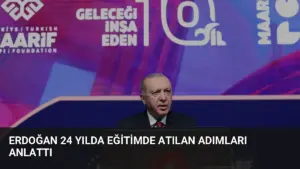 Erdoğan 24 Yılda Eğitimde Atılan Adımları Anlattı