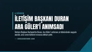 İletişim Başkanı Duran Ara Güler’i Anımsadı