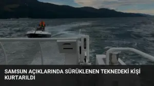 Samsun Açıklarında Sürüklenen Teknedeki Kişi Kurtarıldı