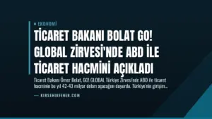 Ticaret Bakanı Bolat GO! GLOBAL Zirvesi’nde ABD ile Ticaret Hacmini Açıkladı