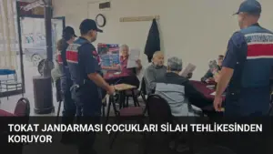 Tokat Jandarması Çocukları Silah Tehlikesinden Koruyor