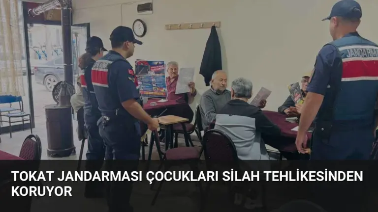 Tokat Jandarması Çocukları Silah Tehlikesinden Koruyor