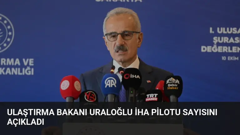 Ulaştırma Bakanı Uraloğlu İHA Pilotu Sayısını Açıkladı